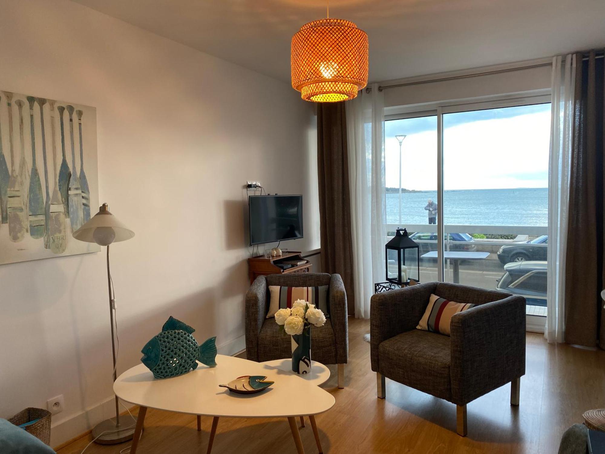 Splendide Vue Face A La Mer Avec Garage Concarneau Exterior photo